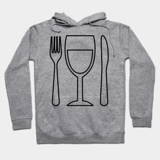 Wine Place Setting Hoodie